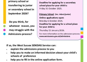 SENDIAS Admissions 2026